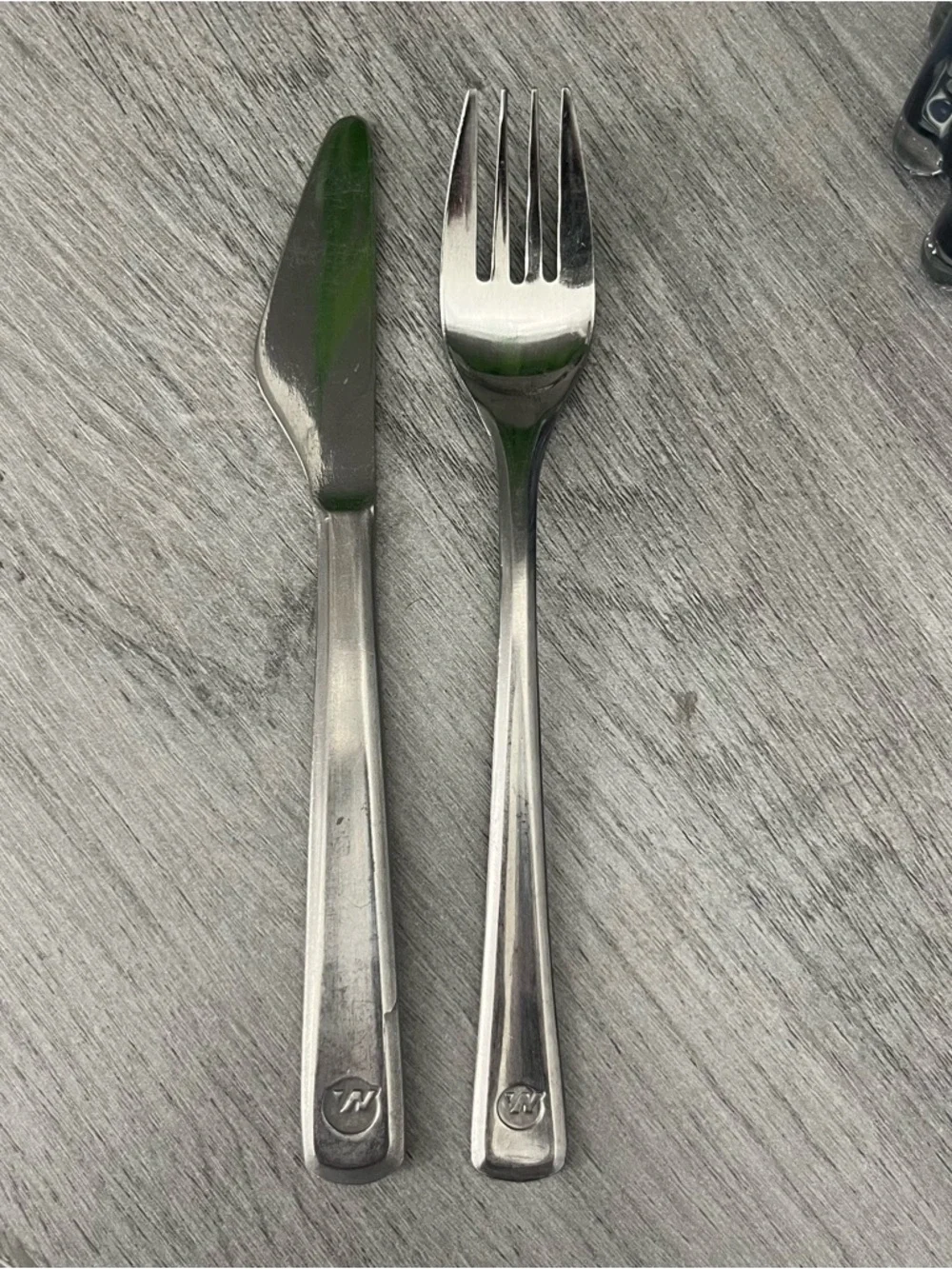 Vintage Northwest Airlines Silverware Knife Fork
